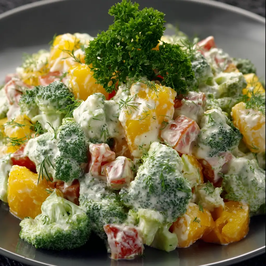 Potato and Broccoli Salad with Yogurt