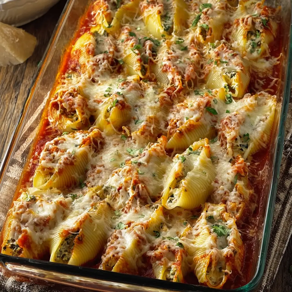 Cheesy Stuffed Shells Casserole