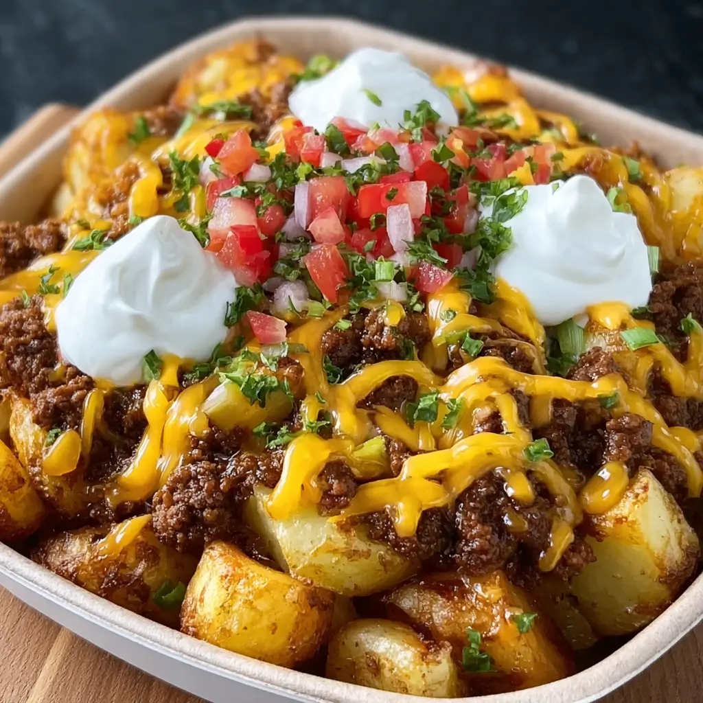 Cheesy Taco Potatoes