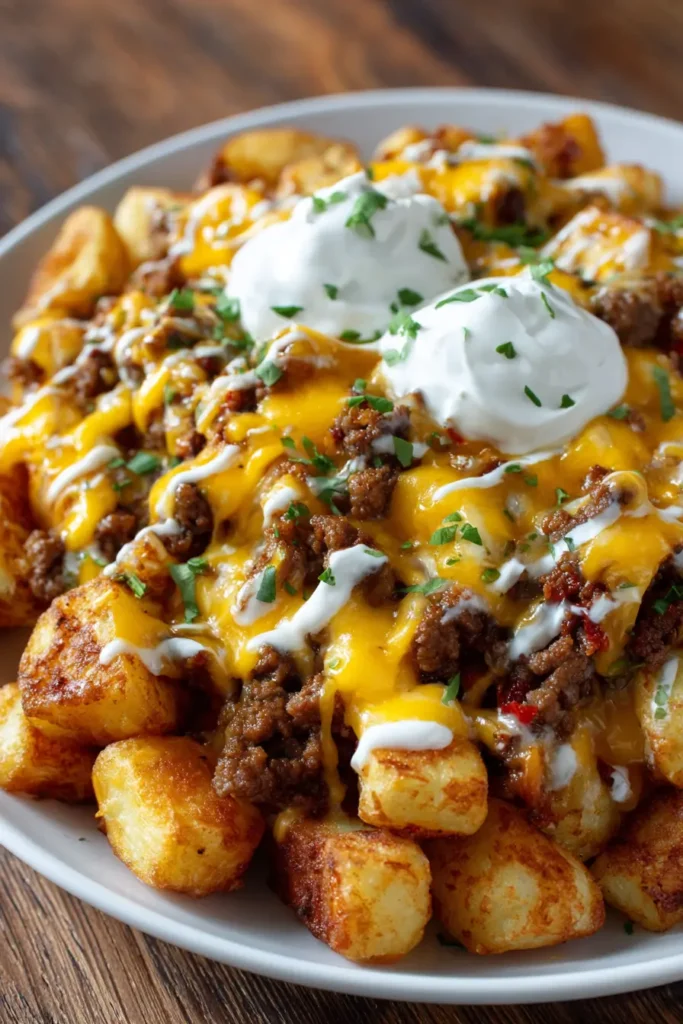 Cheesy Taco Potatoes