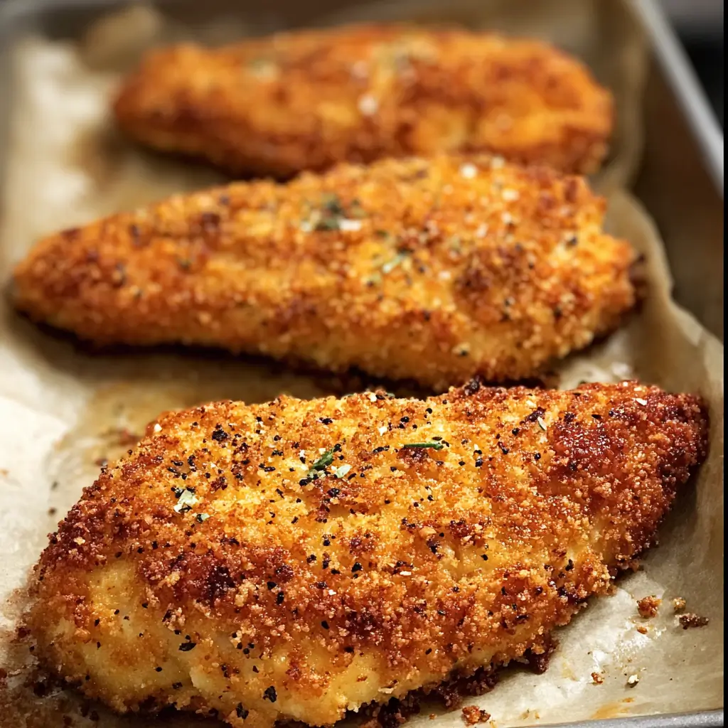 Crispy Baked Chicken with Mayo‑Parmesan Crust