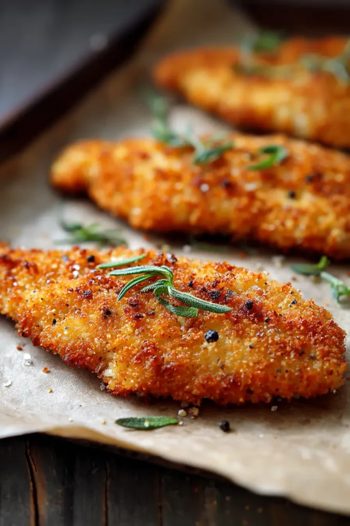 Crispy Baked Chicken with Mayo-Parmesan Crust