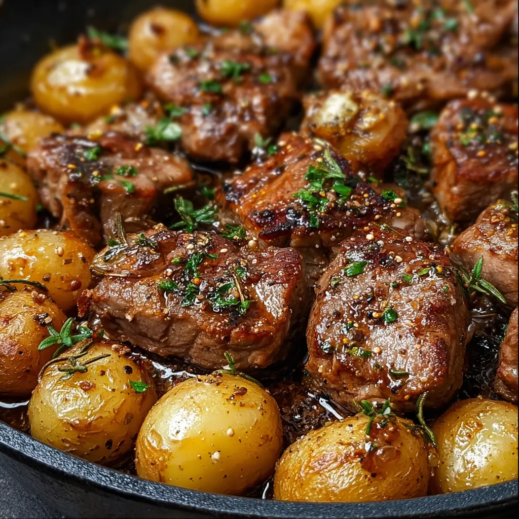 Garlic Butter Steak & Potatoes