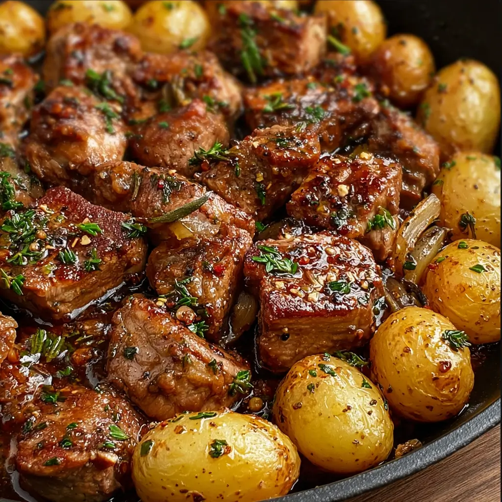 Garlic Butter Steak & Potatoes