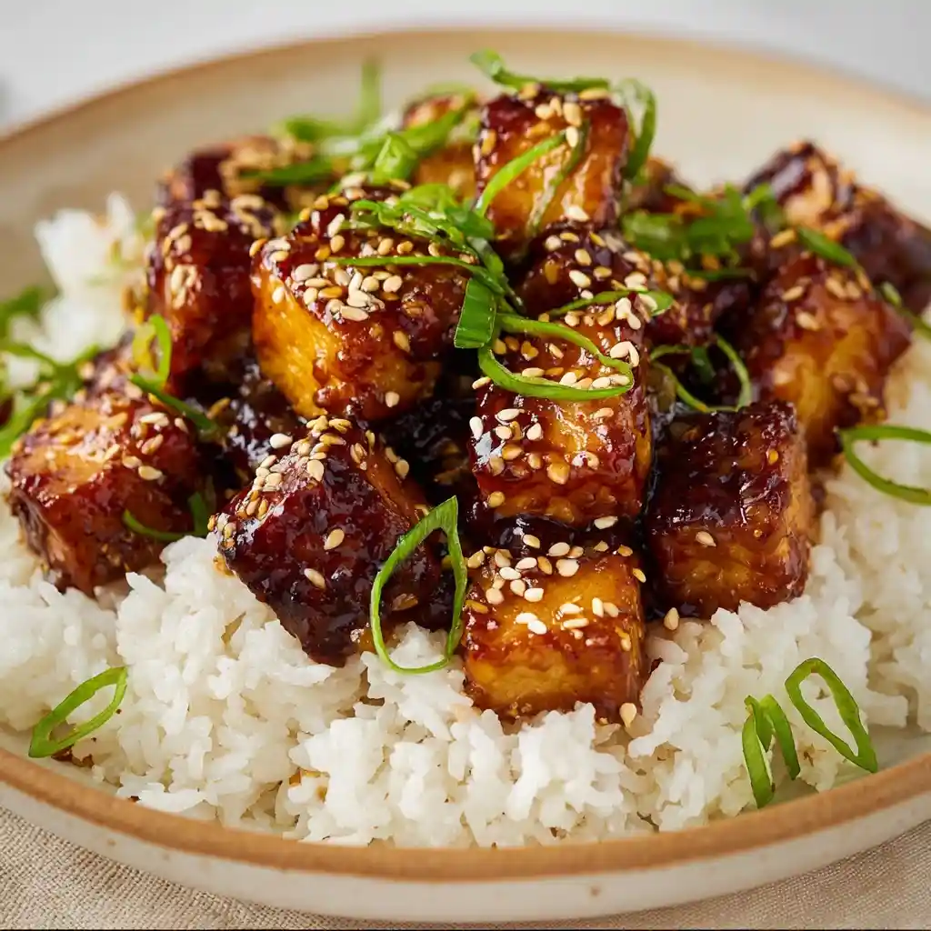 Honey Garlic Sesame Tofu