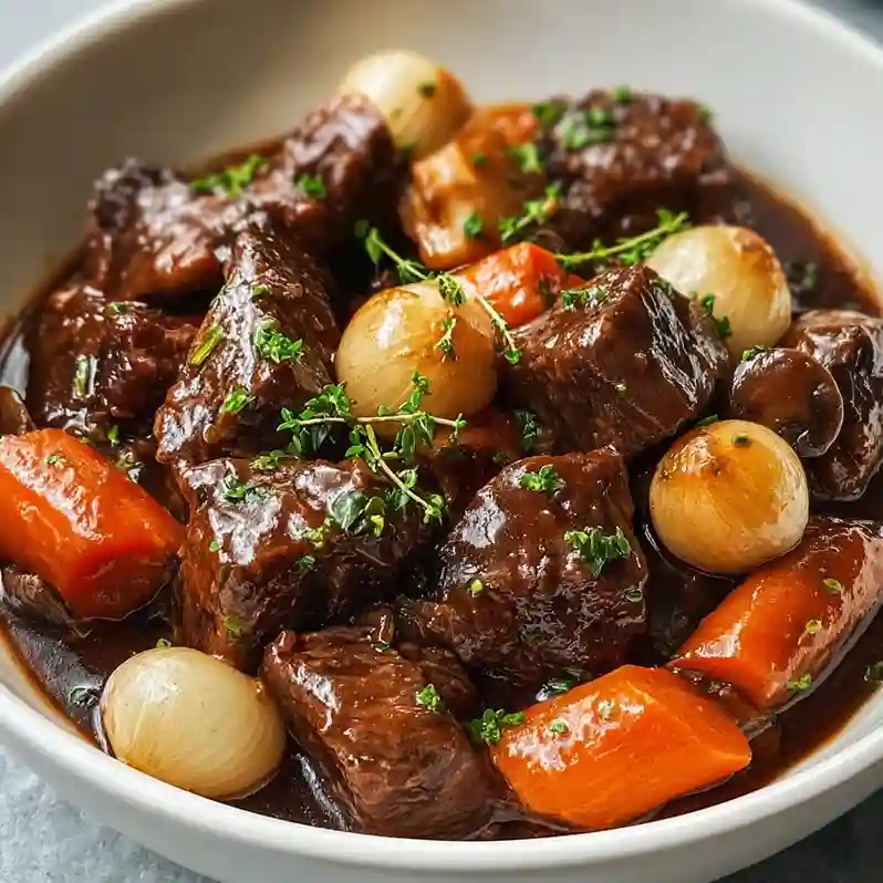 Slow Cooker Beef Bourguignon