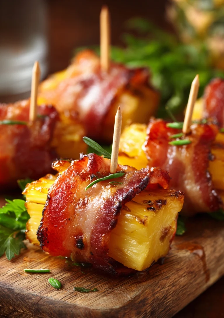 Air Fryer Smoked Turkey Wrapped Pineapple