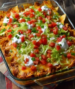 Chicken Nacho Casserole: Game Day Comfort in a Dish