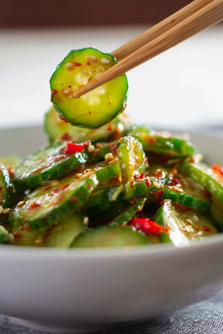 Spicy Cucumber Spirals