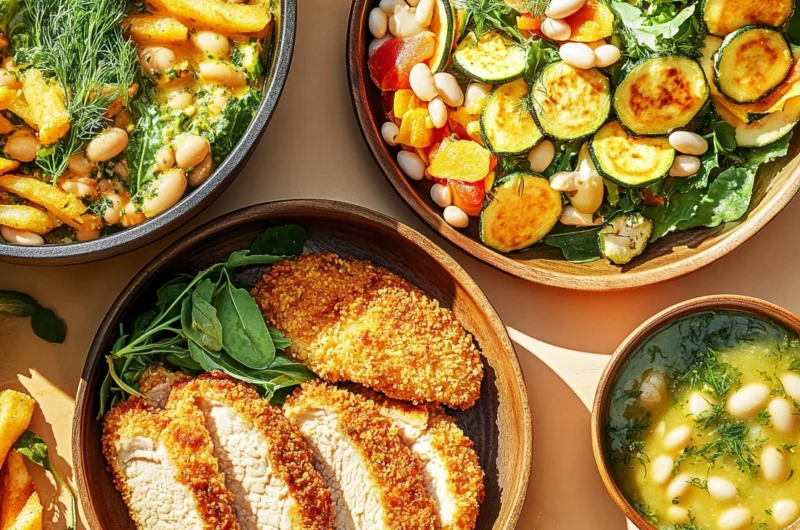 7-Ingredient Parmesan Chicken & Green Bean Salad – Crisp, Fresh & Satisfying