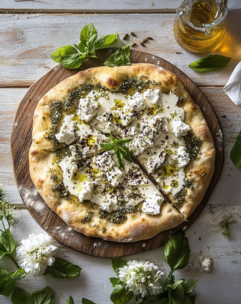 Potato and Burrata Pizza