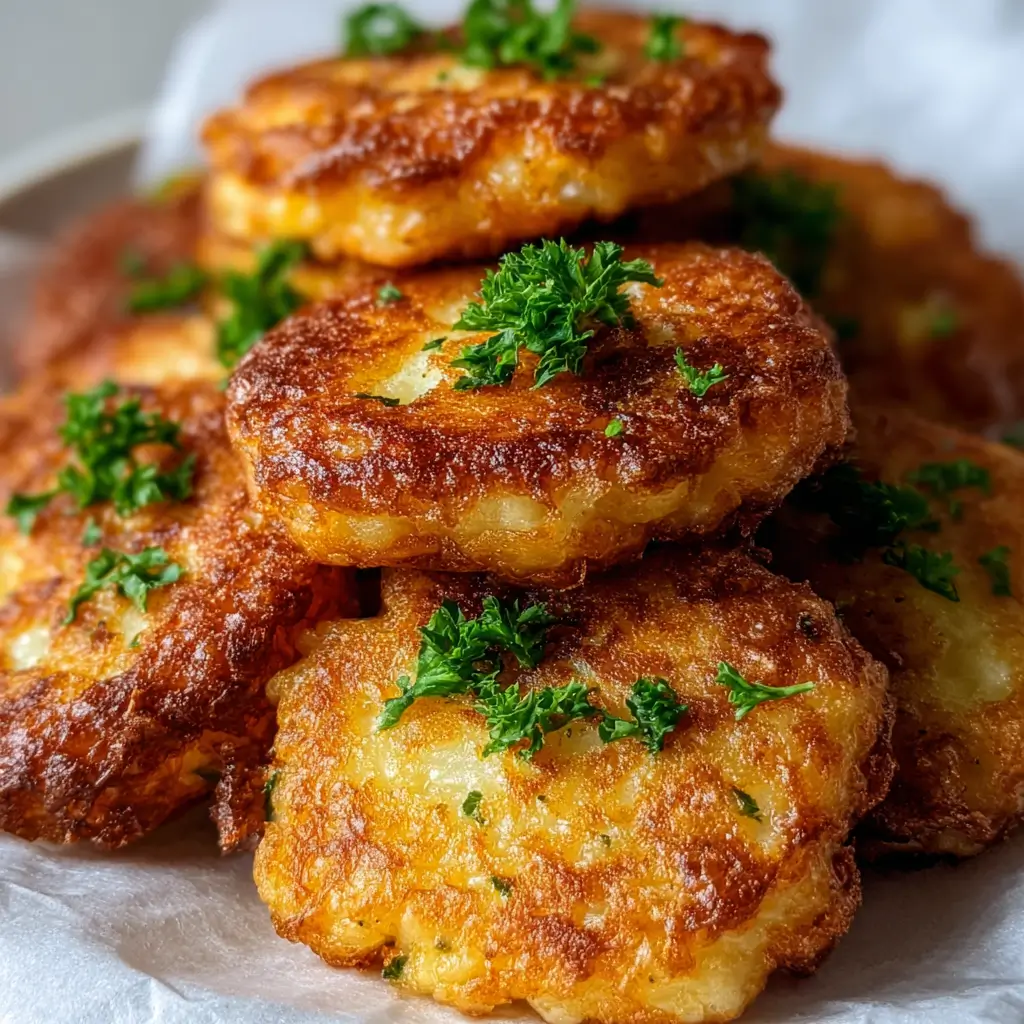 Cheesy Chicken Fritters