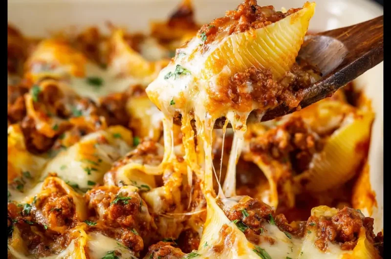 Cheesy Stuffed Shells Casserole Recipe