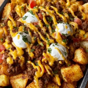 Cheesy Taco Potatoes Recipe