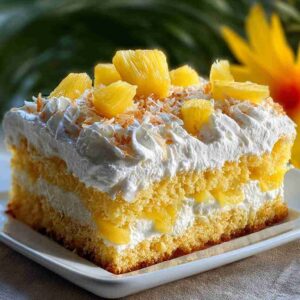Coconut Pineapple Poke Cake recipe