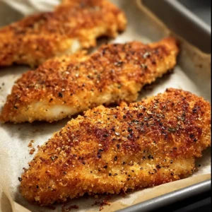 Crispy Baked Chicken with Mayo-Parmesan Crust