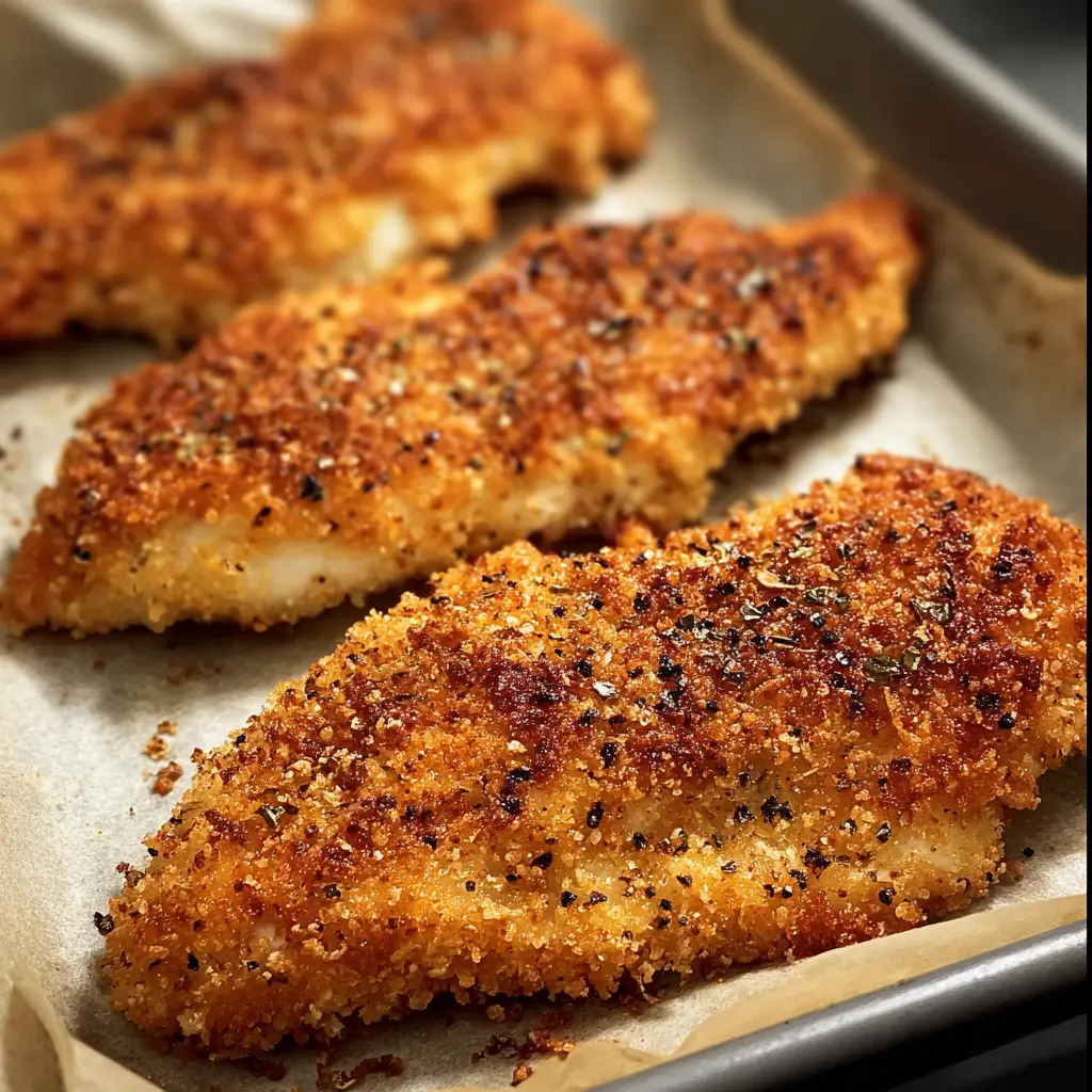 Crispy Baked Chicken with Mayo‑Parmesan Crust