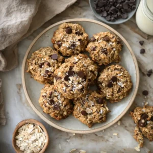Healthy Banana Oatmeal Breakfast Cookies