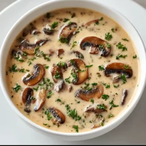 Creamy Mushroom Soup – Rich, Cozy & Easy