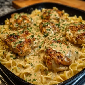 Easy One-Pan Chicken with Buttered Noodles