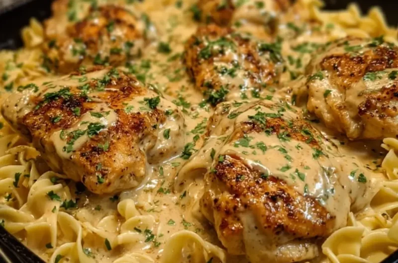 Easy One-Pan Chicken with Buttered Noodles
