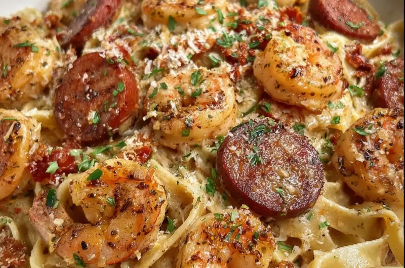 Shrimp and Sausage Cajun Pasta Recipe