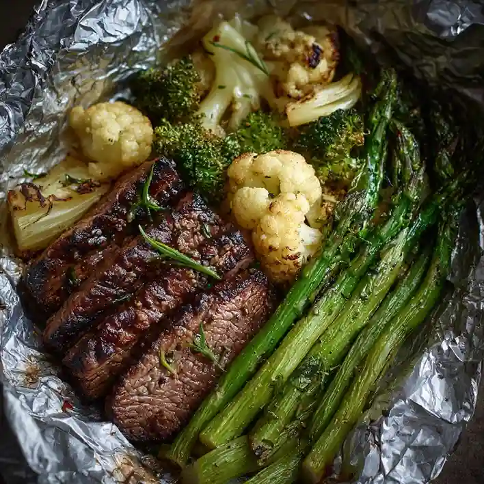 Beef and Veggie Foil Packet