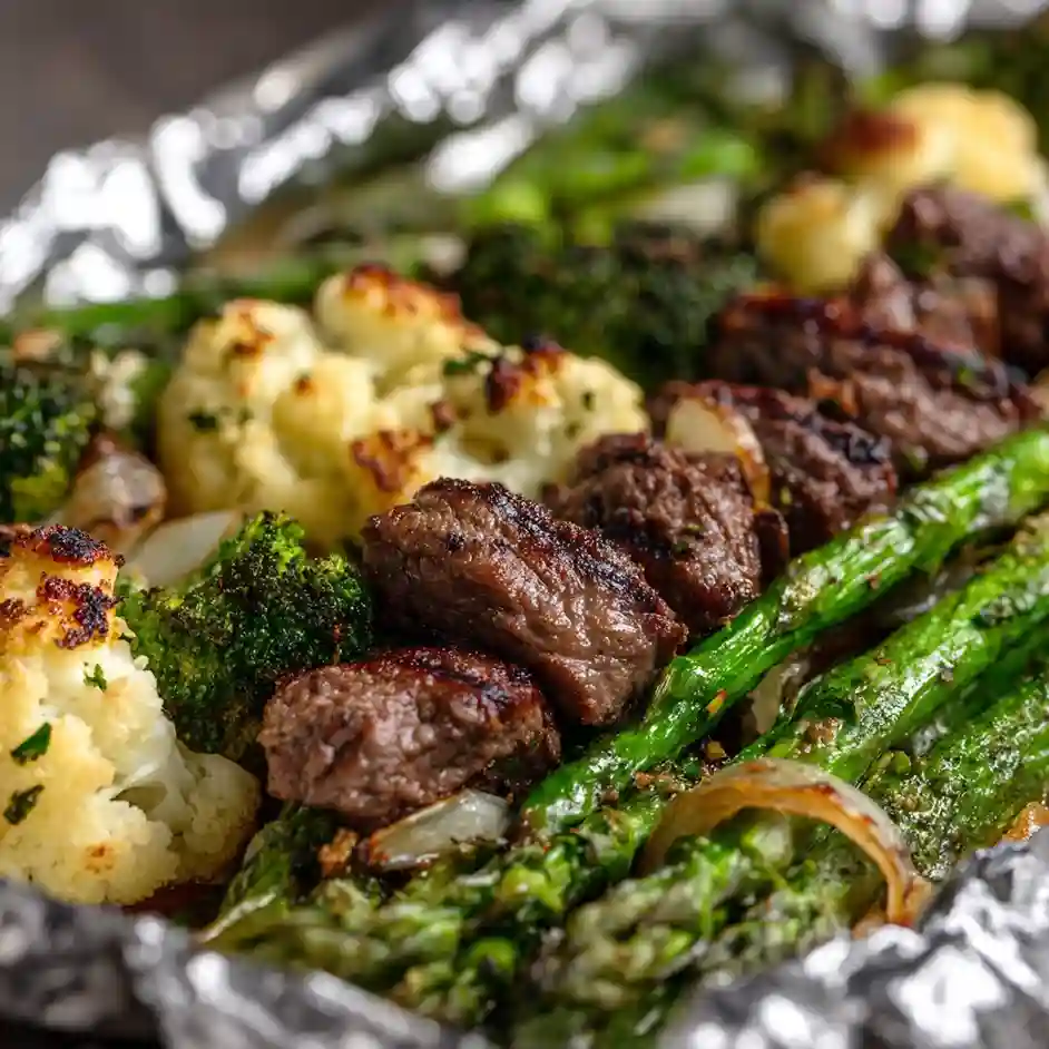 Beef and Veggie Foil Packet