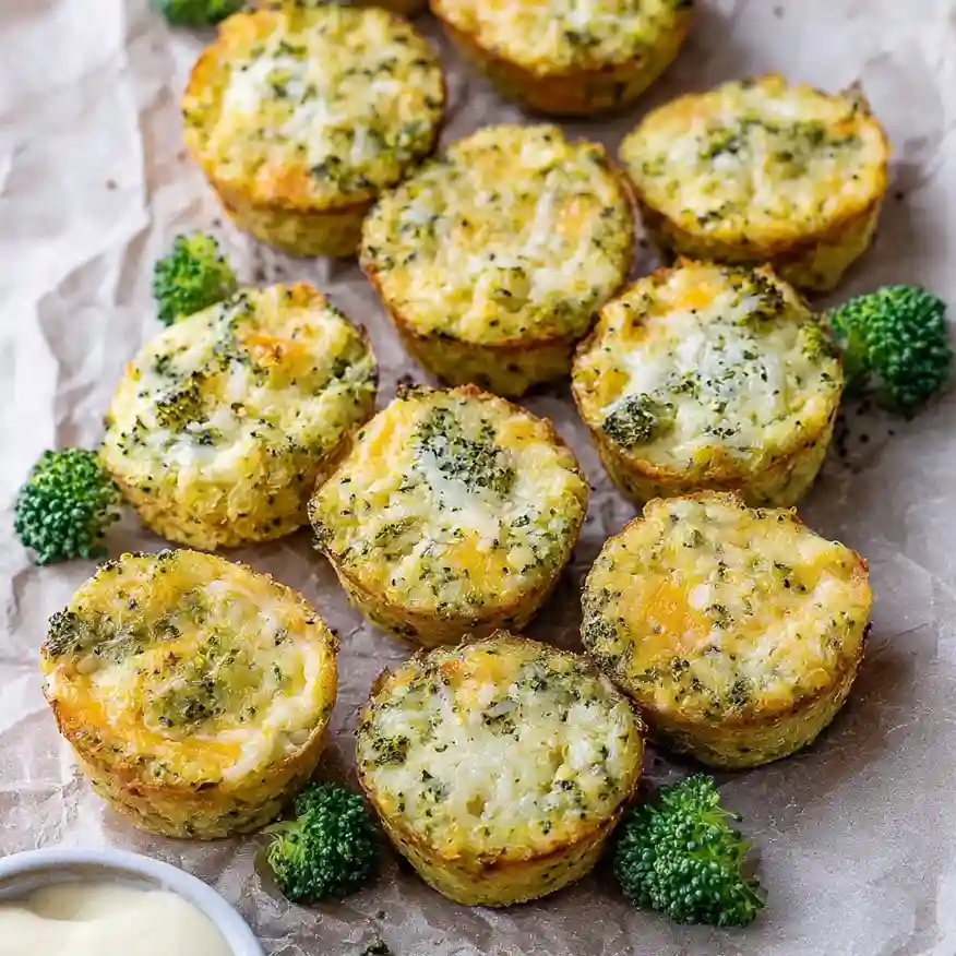 Broccoli Cheddar Quinoa Bites