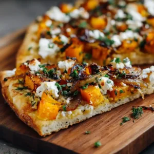 Caramelized Onion Butternut Squash Tart