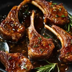 Cast Iron Lamb Chops with Rosemary and Balsamic