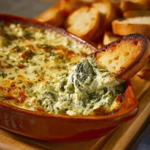 Easy Cheesy Baked Artichoke Dip