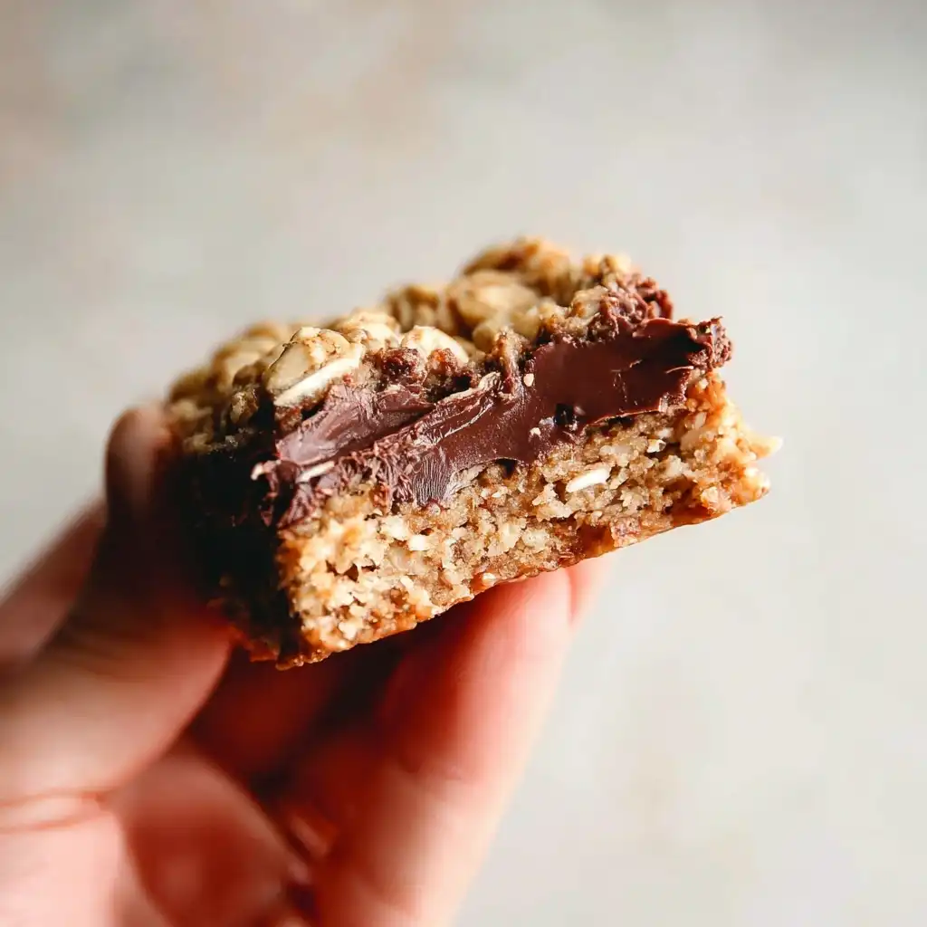 Chewy Peanut Butter Oatmeal Chocolate Bars