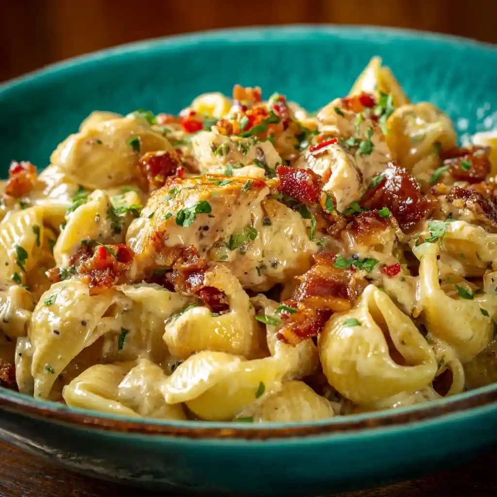 Chicken Turkey Ranch Pasta Salad