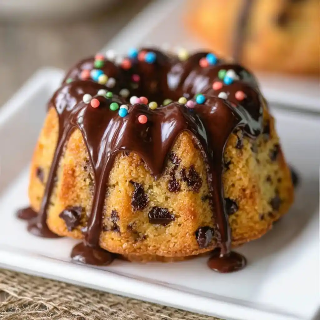 Chocolate Chip Mini Bundt Cakes