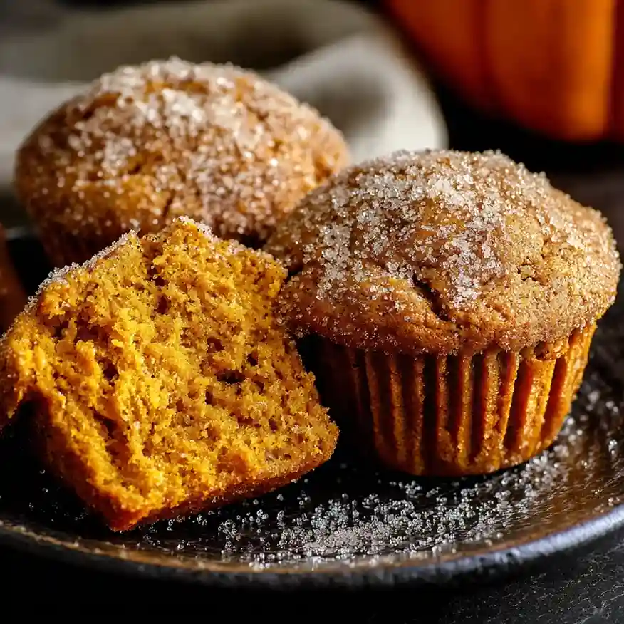 Cinnamon Sugar Pumpkin Muffins