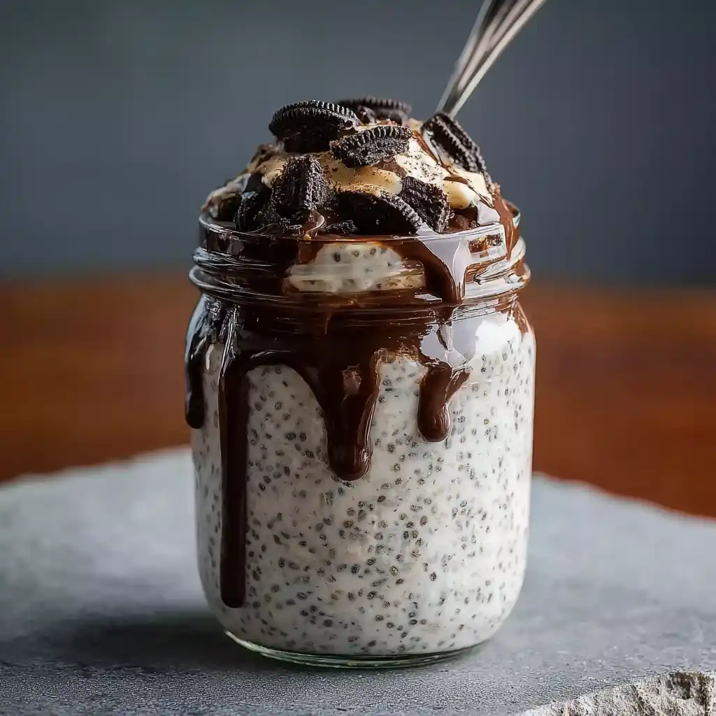 Cookies and Cream Overnight Oats
