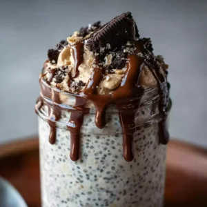 Cookies and Cream Overnight Oats