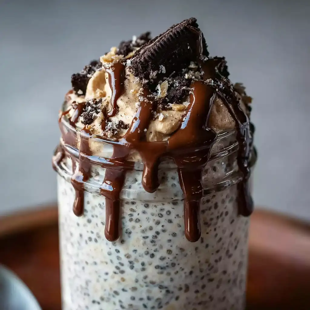 Cookies and Cream Overnight Oats