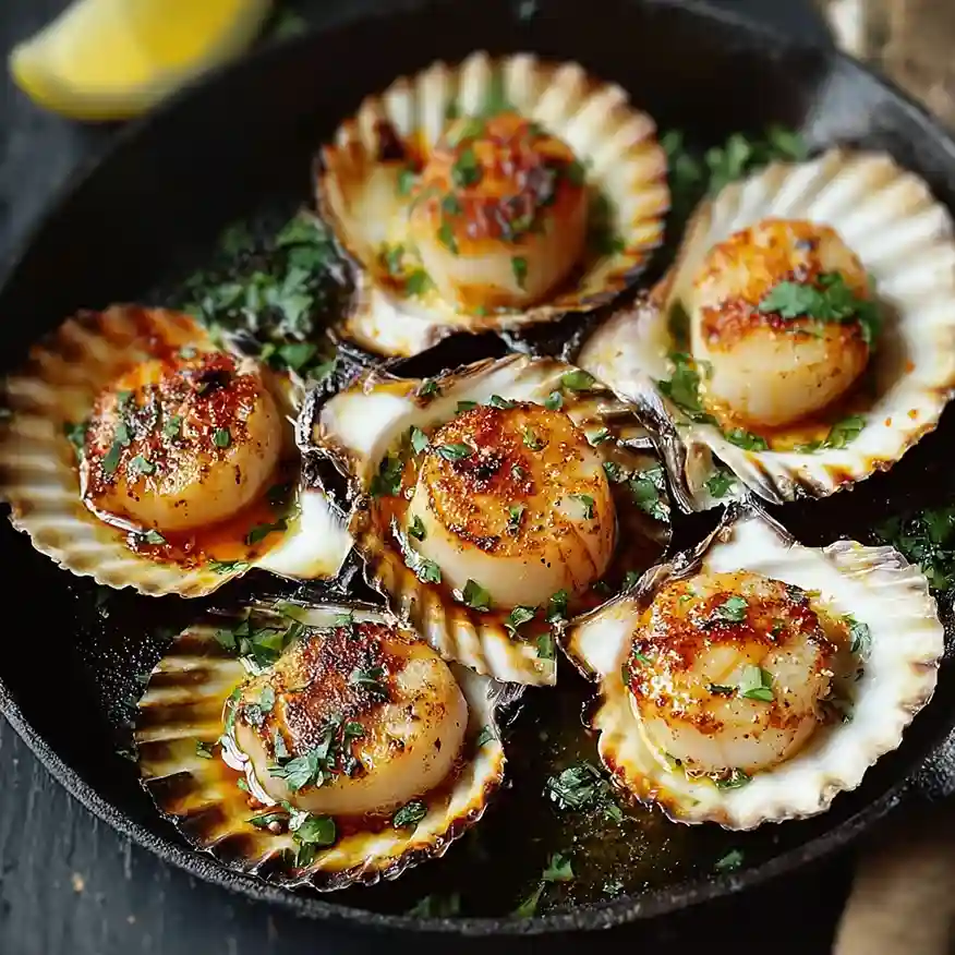 Delicious Baked Sea Scallops