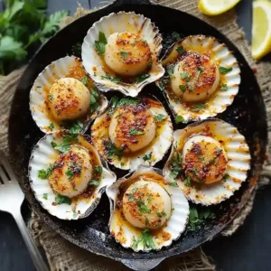 Delicious Baked Sea Scallops with Garlic Chili Magic