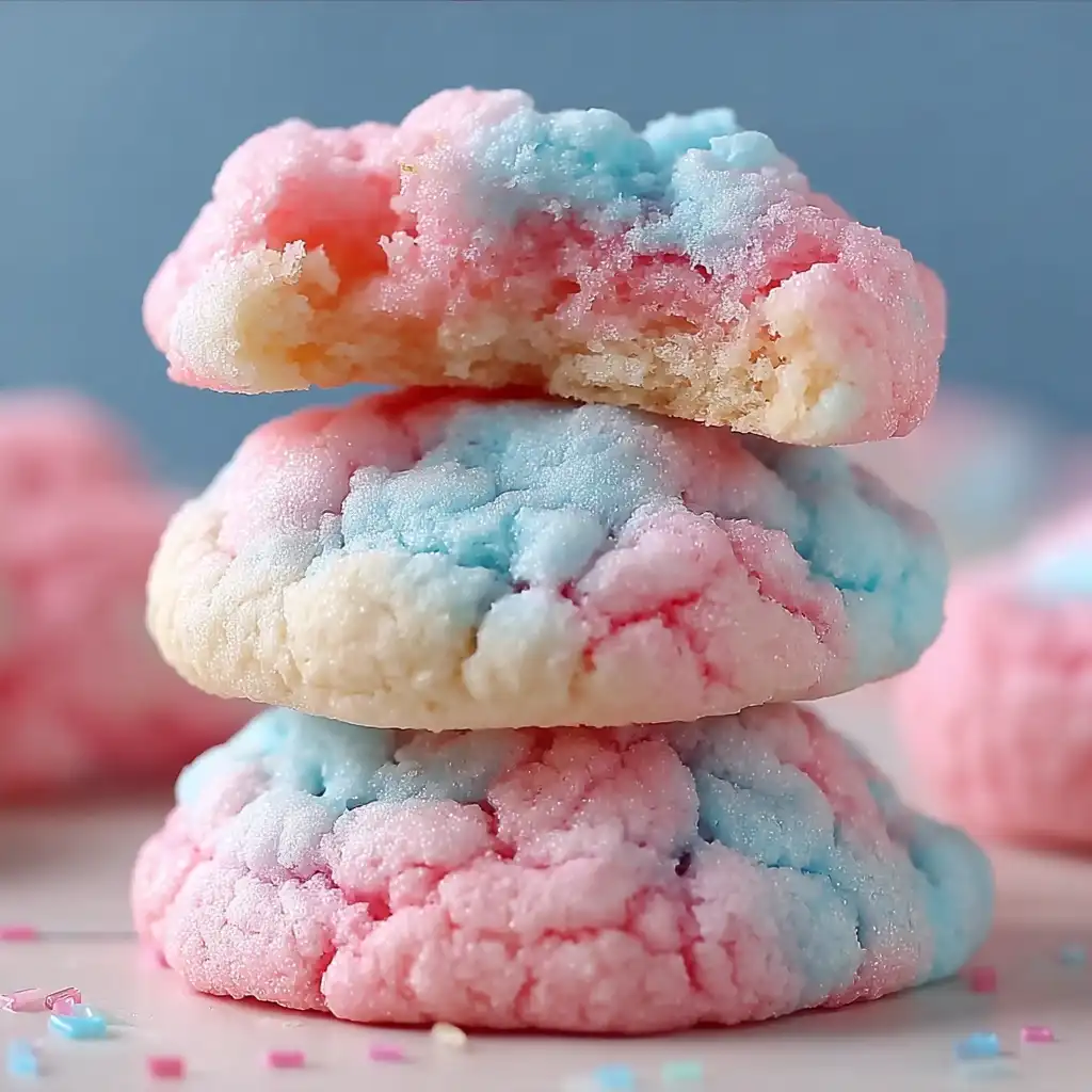 Delightful Cotton Candy Cookies