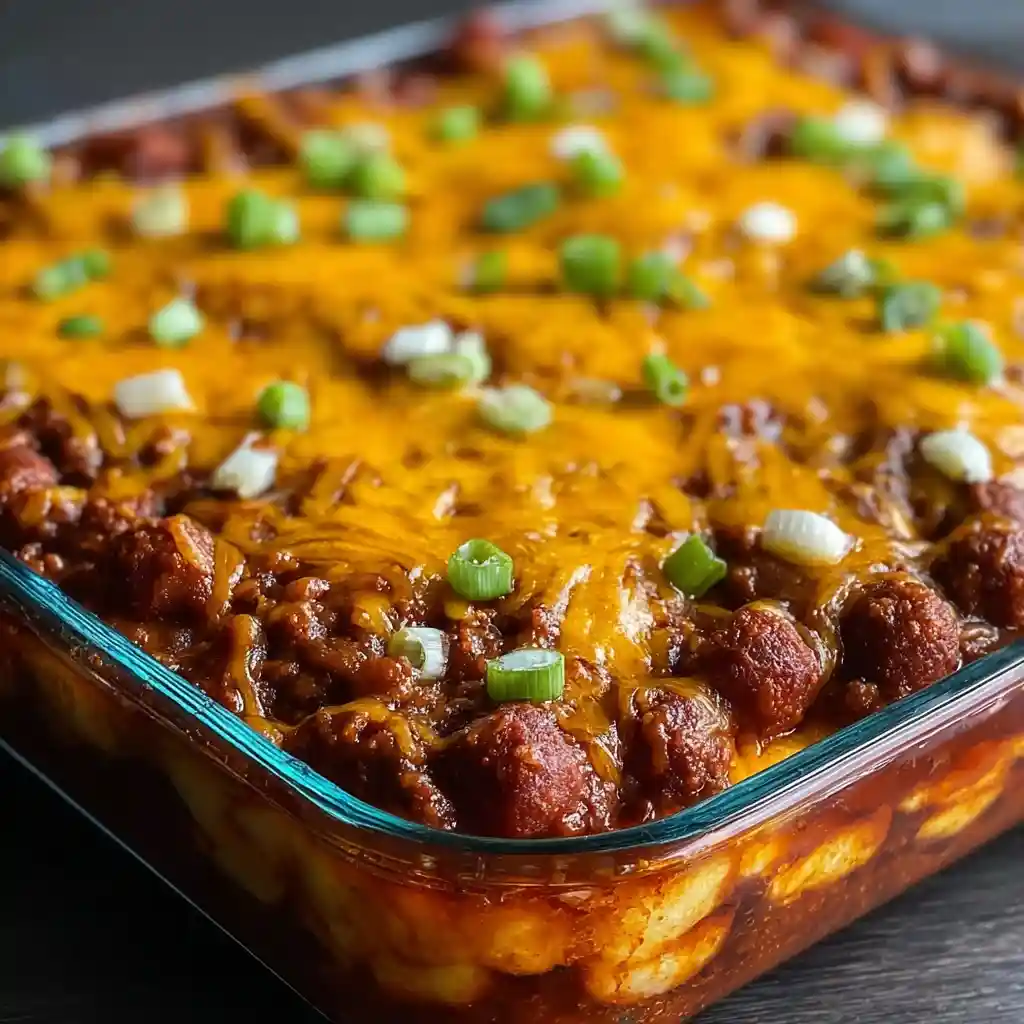 Fully Loaded Classic Chili Cheese Dog Casserole