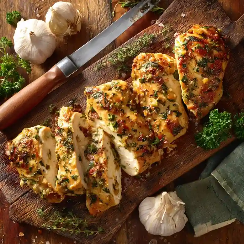 Garlic Knot Chicken Breasts