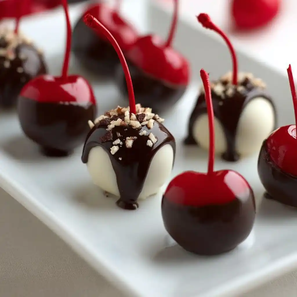 Homemade Chocolate Cordial Cherries