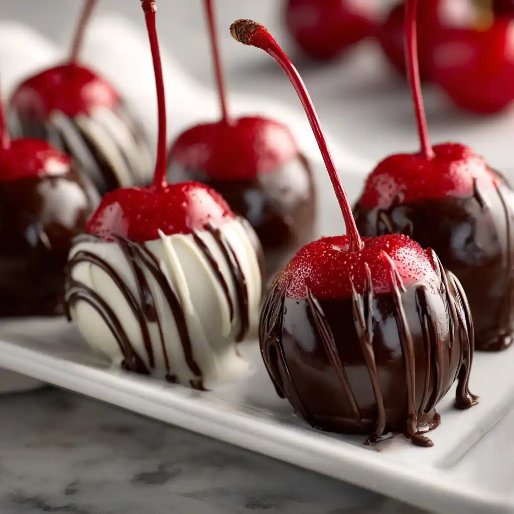 Homemade Chocolate Cordial Cherries