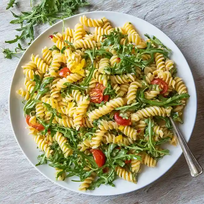 Lemon Arugula Pasta Salad