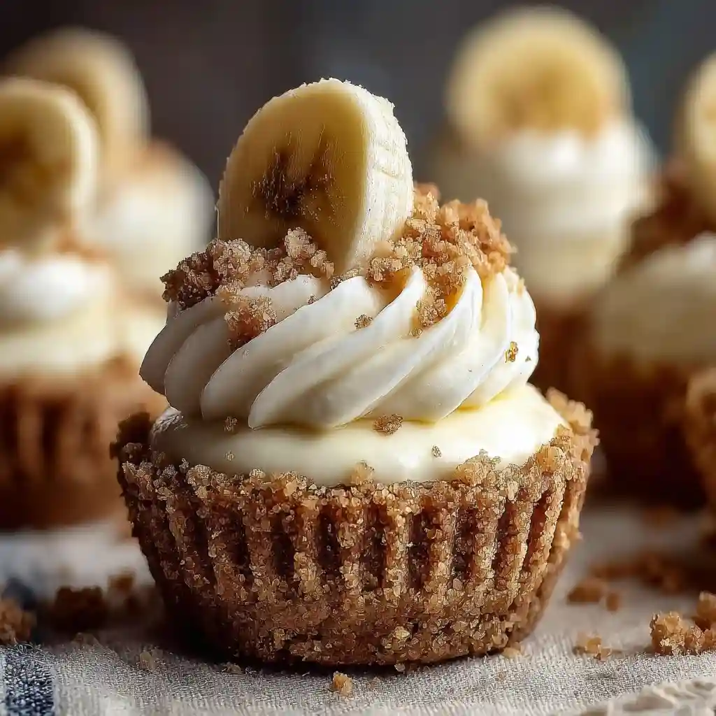No-Bake Mini Banana Cream Pies