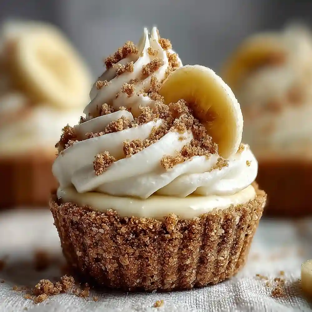 No-Bake Mini Banana Cream Pies