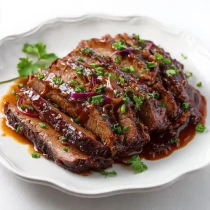 Slow-Cooked BBQ Brisket with Crispy Edges